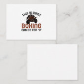 これがボクシングの役に立つことです 名刺 (正面/裏面)