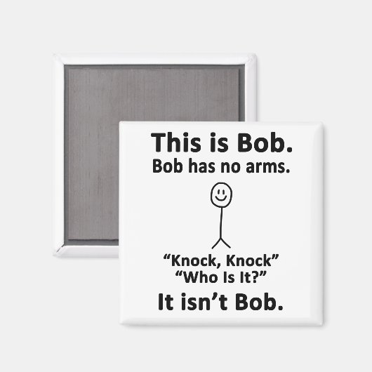 これがボブ マグネット (正面/裏面)