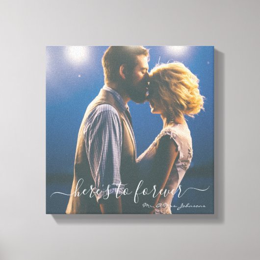 これがミセスさんの写真を永遠に脚本結婚に載せる キャンバスプリント (正面)