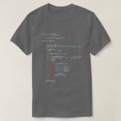 これがライフコー実在ドプログラミング色5 Tシャツ (デザイン正面)