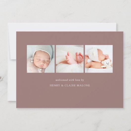 これがラブフォト誕生 案内状 (裏面)