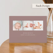 これがラブフォト誕生 案内状