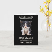 これがレズビアンの好食べみであるおもしろい- Cat Garp カード (黄色い花)