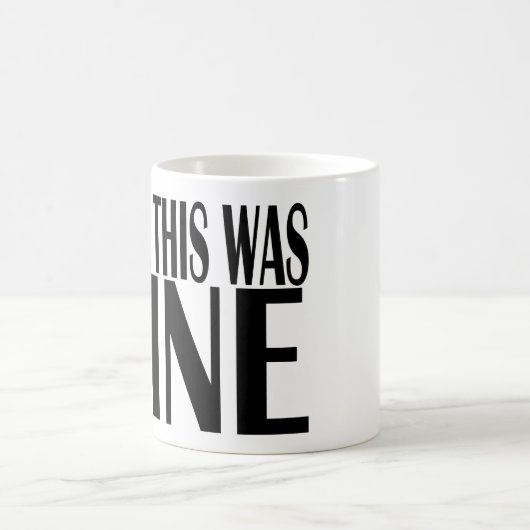 これがワインだといいのに コーヒーマグカップ (中央)