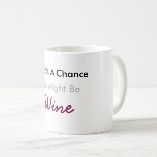 これがワインのかもしれないチャンスがあります コーヒーマグカップ (正面右)