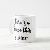 これがワインのマグのチャンスがあります コーヒーマグカップ (正面左)