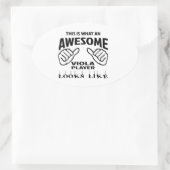 これがヴィオラ素晴らし選手の見た目だ 楕円形シール (バッグ)