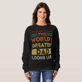 これが世界一のパパ スウェットシャツ (正面フル)