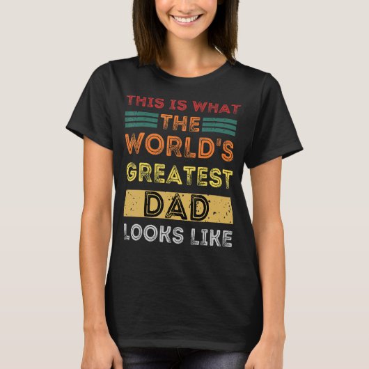 これが世界一のパパL Tシャツ (正面)
