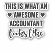 これが会計士素晴らしの様子だ シール (正面)