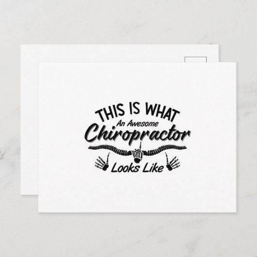 これが何という素晴らしカイロプラクターチロの背骨 ポストカード (正面/裏面)