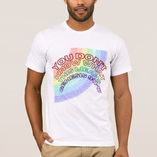 これが何を意味するか分からないRB聖なる書物、 経典 Tシャツ (正面)