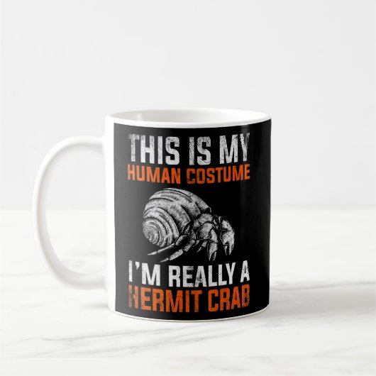 これが俺の人間の仮装仙人ガニだ コーヒーマグカップ (左)