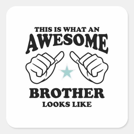 これが兄素晴らしの顔だ スクエアシール (正面)