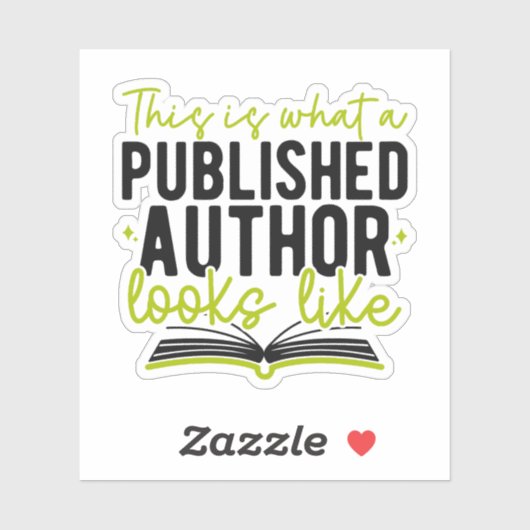 これが出版された作家の様子 シール (シート)