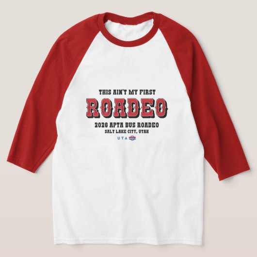 これが初めてのロデオじゃない野球Tシャツ Tシャツ (レイダウン)