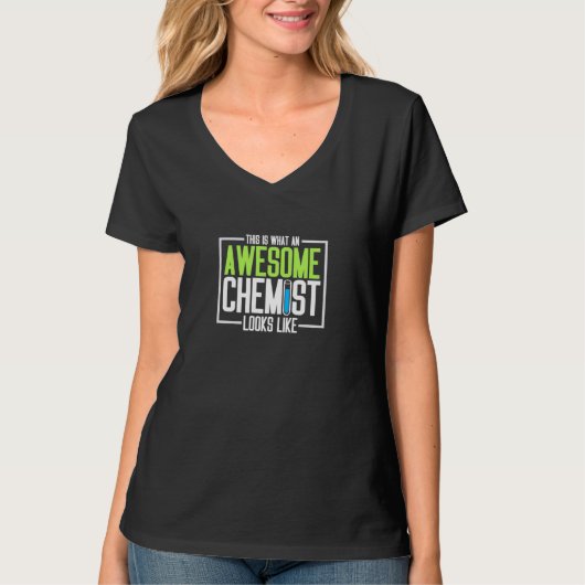これが化学者素晴らしの姿だ Tシャツ (正面)