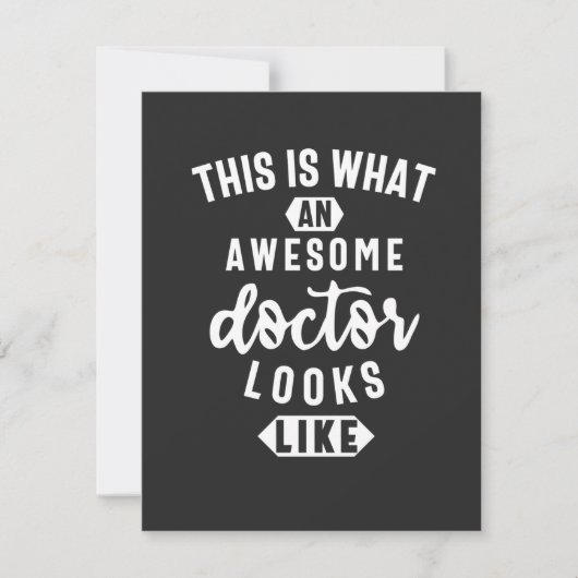 これが医者素晴らしの様子だ サンキューカード (正面)