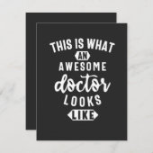 これが医者素晴らしの様子だ サンキューカード (正面/裏面)