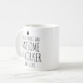 これが同僚素晴らしの様子 コーヒーマグカップ (正面左)