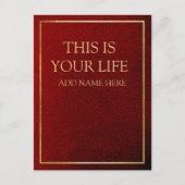 これが君の人生おもしろいのパロディパーソナライズされた ポストカード (正面)