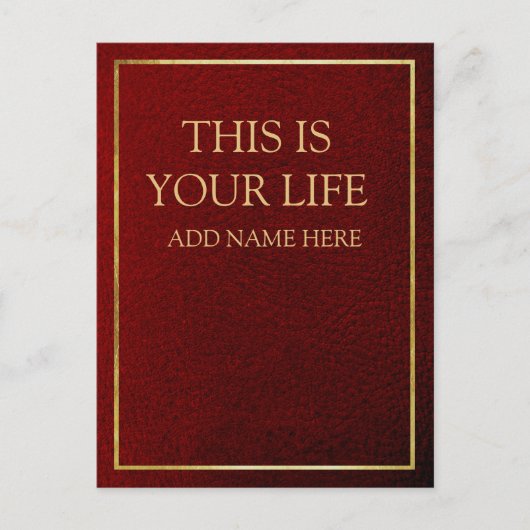 これが君の人生おもしろいのパロディパーソナライズされた ポストカード (正面)