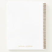 これが君の命だ |金ゴールドモダンフォトメモリブック ノートブック (裏面)