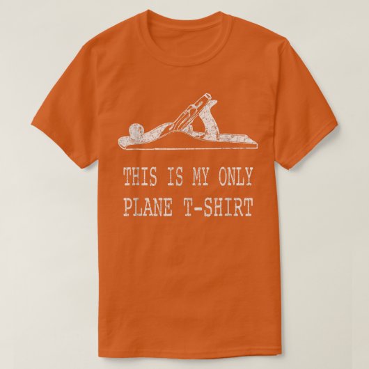 これが唯一の飛行機木おもしろい工パンティー Tシャツ (デザイン正面)