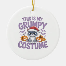 これが大人の私の不機嫌なおもしろい衣装デザイン セラミックオーナメント