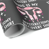 これが子宮摘出術の回復シャツだ ラッピングペーパー (ロールコーナー)