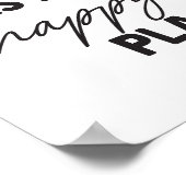 これが居間の私のハッピープレイスウォールアートだ ポスター (角)