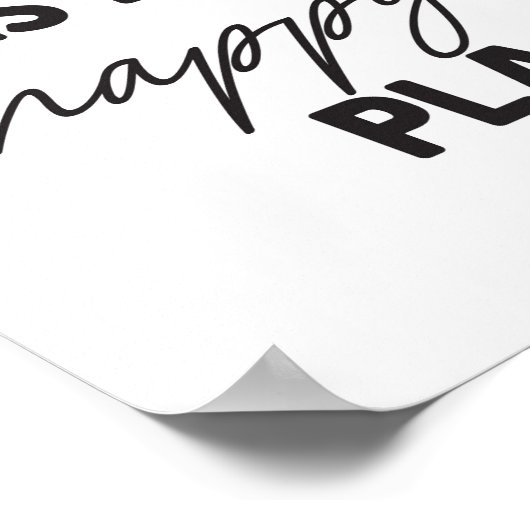 これが居間の私のハッピープレイスウォールアートだ ポスター (角)