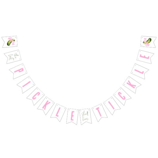 これが彼女が最後にいじるピクルス！独身最後のパーティー バンティングフラッグ (全)