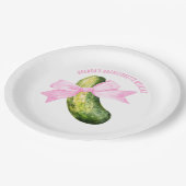 これが彼女が最後にいじるピクルス!独身最後のパーティー ペーパープレート (アングル)