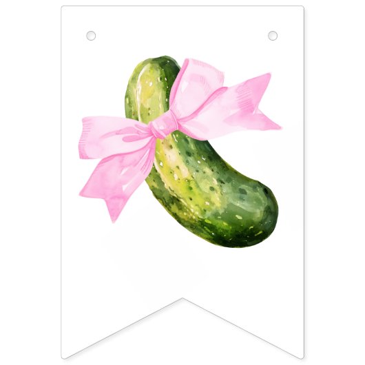 これが彼女が最後にくすぐるピクルス！独身最後のパーティー バンティングフラッグ (第1の旗)