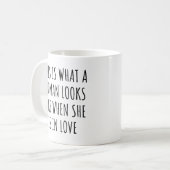 これが恋をしているときの女性の姿 コーヒーマグカップ (正面左)
