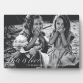 これが愛のスクリプトシンプルフォトバレンタイン フォトプラーク (正面)