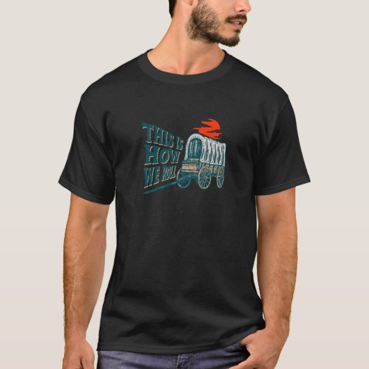 これが我々のヴィンテージのパイオ転がニアワゴンの方法である Tシャツ (正面)