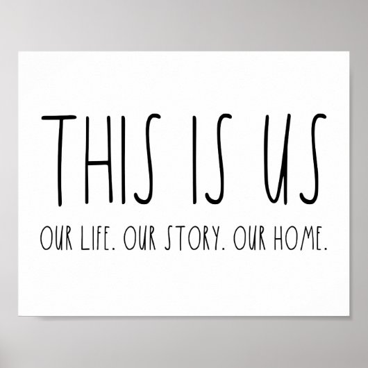 これが我々の人生だ我々の物語ホームプリント ポスター (正面)