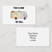 これが我々の方法であ転がる – クラスAオートホーム 名刺 (正面/裏面)