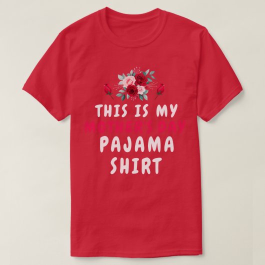 これが母の日パジャマシャツハッピーマザーズ Tシャツ (デザイン正面)