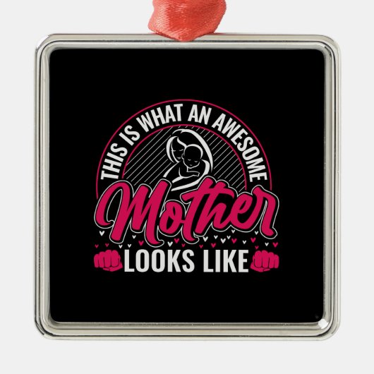 これが母の素晴らし容貌だ メタルオーナメント (正面)