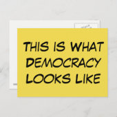 「これが民主主義の姿だ」とPolitical Msgは述べている。 ポストカード (正面/裏面)