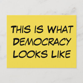 「これが民主主義の姿だ」とPolitical Msgは述べている。 ポストカード