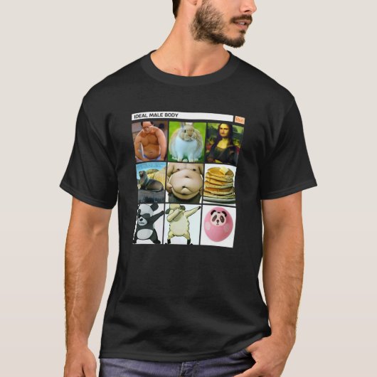これが理想的な男性体Ai生成イメージDa Tシャツ (正面)