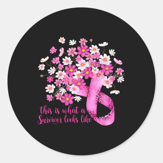 これが生存者の乳癌Pに見える ラウンドシール (正面)