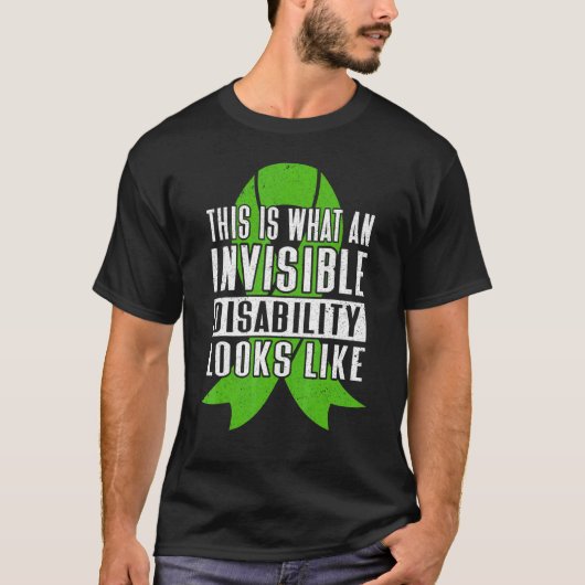 これが目に見えない障害がGrのように見える Tシャツ (正面)