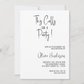 これが祝パーティー誕生日だ 招待状 (正面)