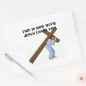 これが神があなたをどれほど愛しているか スクエアシール (封筒)