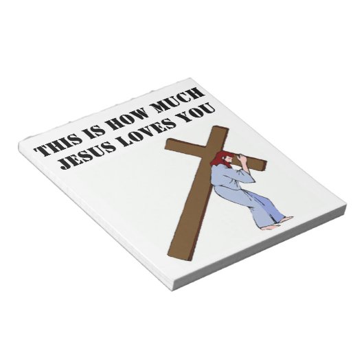 これが神があなたをどれほど愛しているか ノートパッド (アングル)